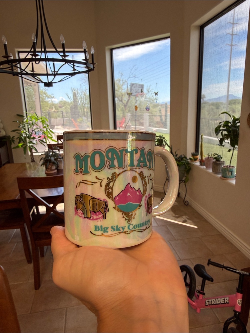 Lipco Montana-themed Souvenir Iridescent/Pearlescent Mug, 10oz
